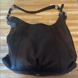 Elegant Black Danier Leather Women's Bag